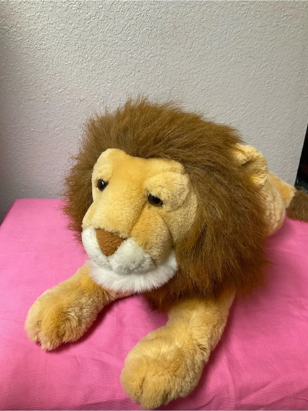 VTG Special Effects 24k Polar Puff Plush Lion Stuffed Animals Plush Toys 1994